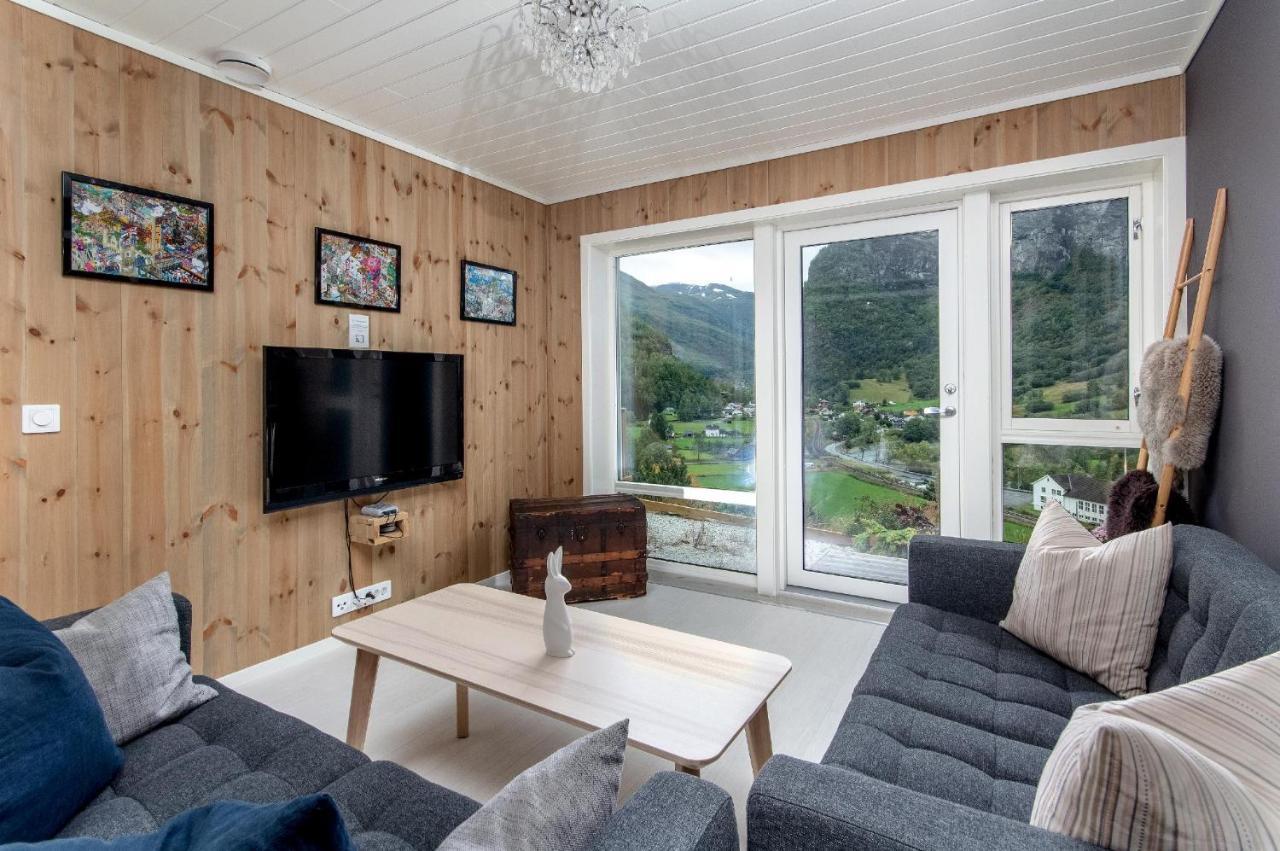 Apartment With Panoramic View Flåm Kültér fotó